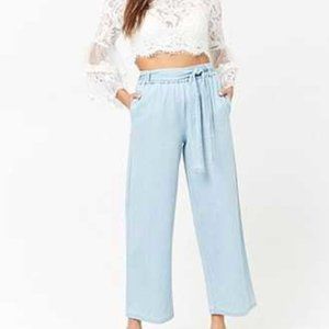 Forever 21 WIDE LEG CURTAIN PANTS